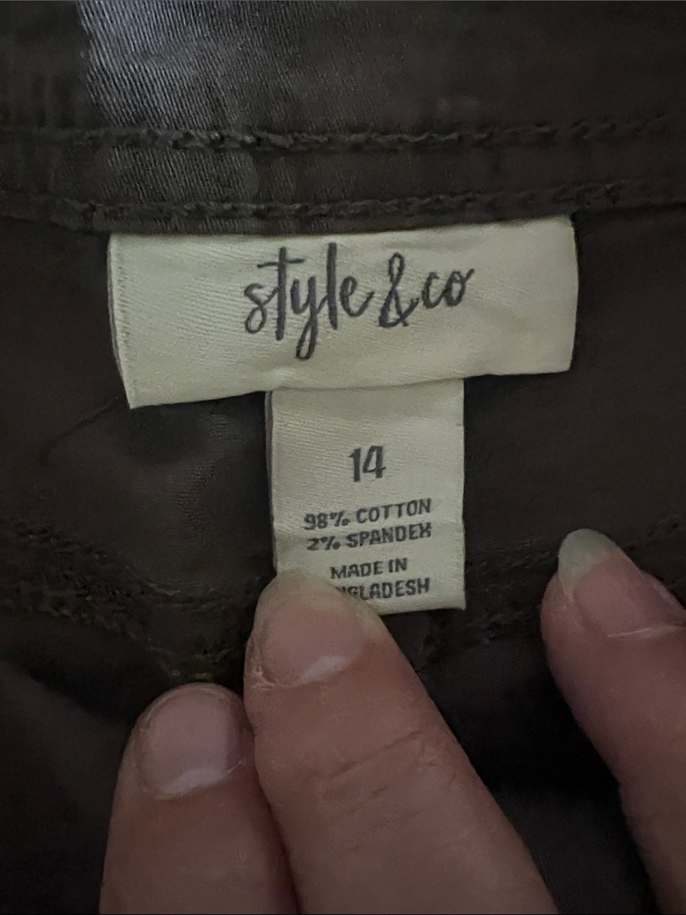 Style & Co Light Brown Utility Cargo Shorts - Women's - Picture 3 of 4